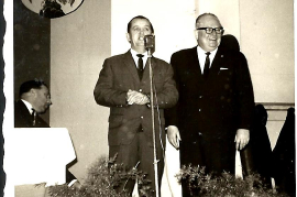 1966 Wahlkampf Bürgermeister A. Pammer, Vizekanzler Pittermann 1P