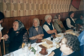 1970er M. Dürr, Th. Zeugner, E. Beck, E. Schicker (Böschi), Lina Schicker 30RW