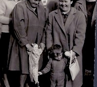 1960er Fr. Dürr, E. Fischer, W. Dürr(Spil), Fr. Hareter, Hr. Stelzer, Fr. Stelzer 51FR