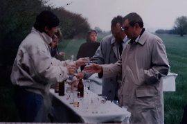 1960er Eröffnung Feuchtbiotop ?, E. Dürr, ?, Otto Mühl DÜJ