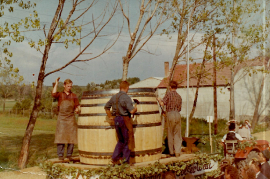1968 P. Siebenstich u. Fassbinder 1. Volksfestumzug 5SIPA