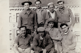 1960er Maurerpartie h.3.v.l. J. Schmidt 61ZA