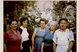 1965 - v.l. Anna Hutfleß, Tilde Wennesz, Maria Weiß, Fr. Weiß R. Weiß 67WB