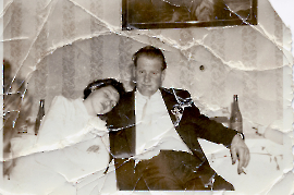 1959 Hochzeit M. Lang, St. Lang um 6h früh 89SO