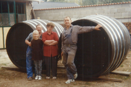 1980er P. Siebenstich u. Familie Fassbinder  4SIPA