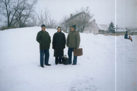 1987 Winter in Zurndorf Leithagasse W. Dürr, J. Kuhne, F. Dürr, 72K