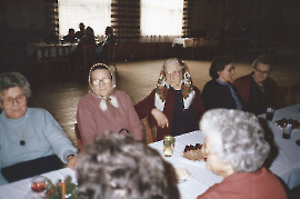 1980er v.l.  Fr. Metzl, Fr. Theuer, Fr. Schweigl, H. Kaipl, Milli Krieger, 82ZA