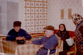 1973 v.l. M. Meixner, M. Liedl, Theresia Öller, E. Liedl 86LÖ