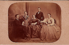 1850 Urgroßmutter mit Familie 1818 - 1891 1UBK