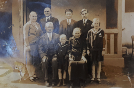 1900er Matthias u. Elisabeth Horwath mit Kinder Elisabeth, Andreas, Matthias, Karl, Maria u. Josef 12SM